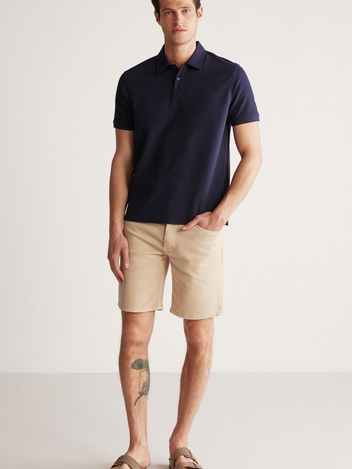 Поло Grimelange Laporte модель LAPORTE01042023/Navy Blue Фото