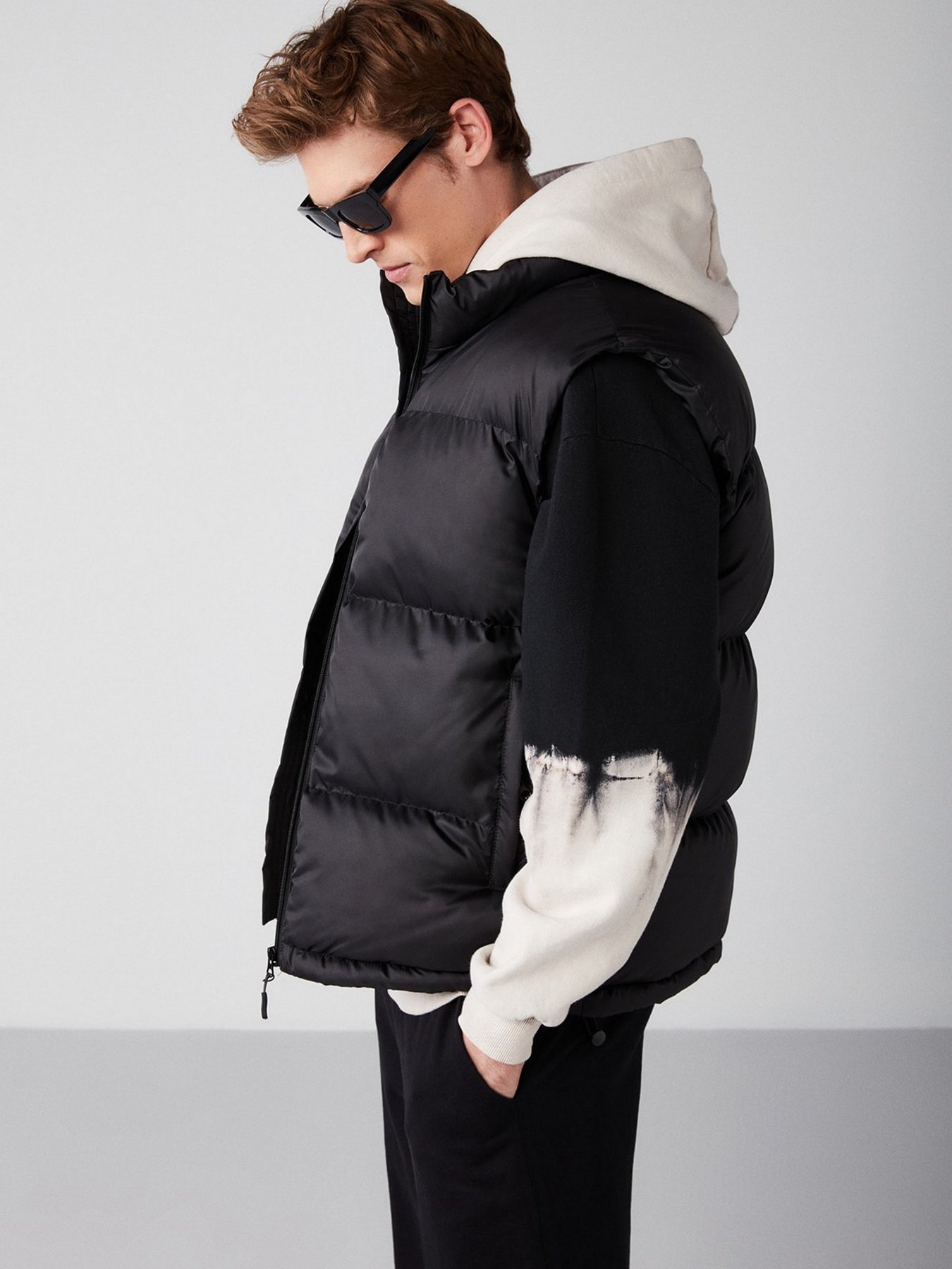 Жилет з утеплювачем Grimelange Lennon модель LENNON01092022/Black Фото