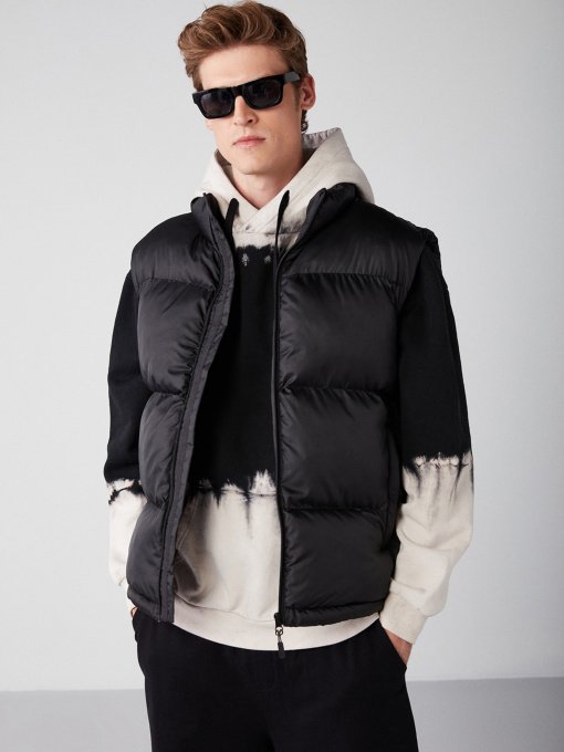 Утеплений жилет Grimelange Lennon модель LENNON01092022/Black Фото