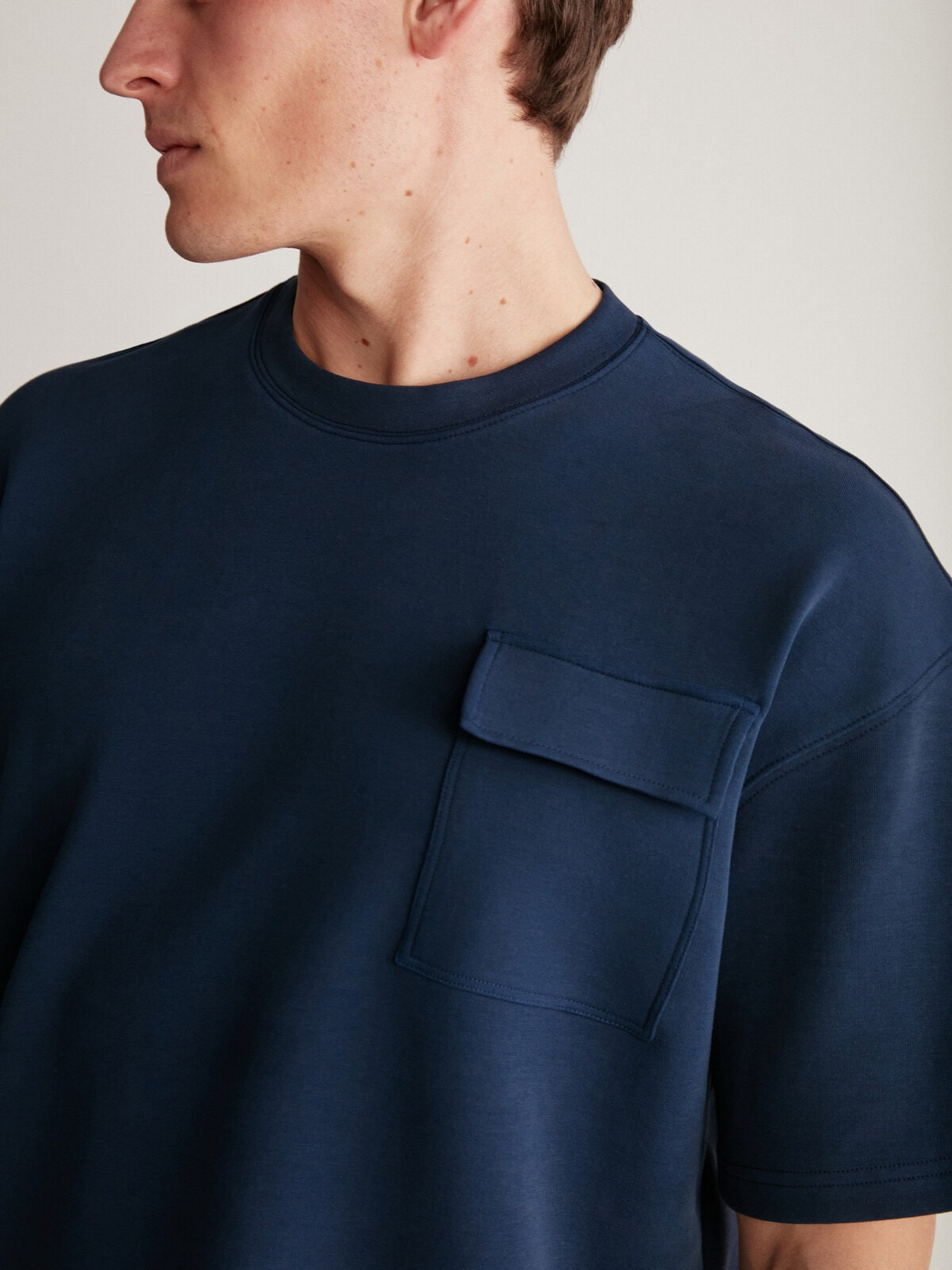 Футболка Grimelange Artur модель ARTUR01042023/Navy Blue Фото