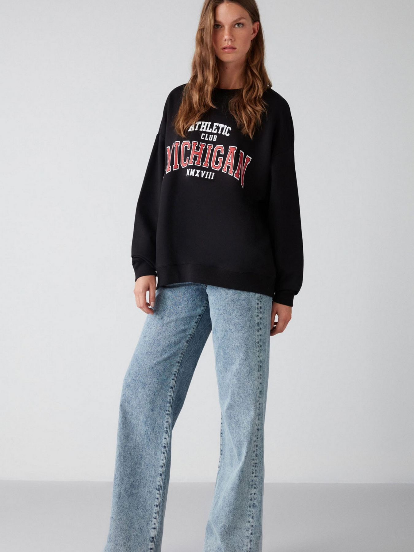 Світшот Grimelange Liza модель LIZA01092022/Black Фото