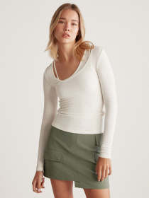 Лонгслів Grimelange Quinn модель QUINN01042023/White Фото