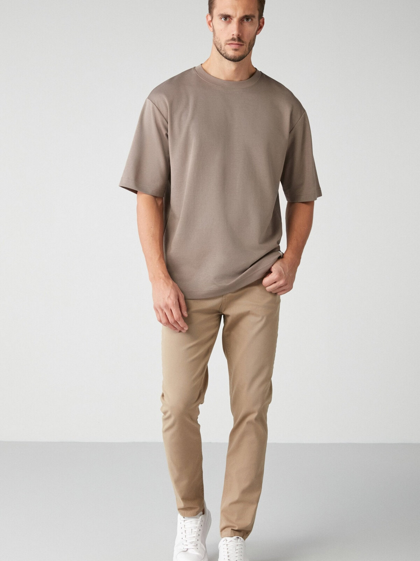 Прямые джинсы Grimelange Raves модель RAVES01092022/Beige Фото