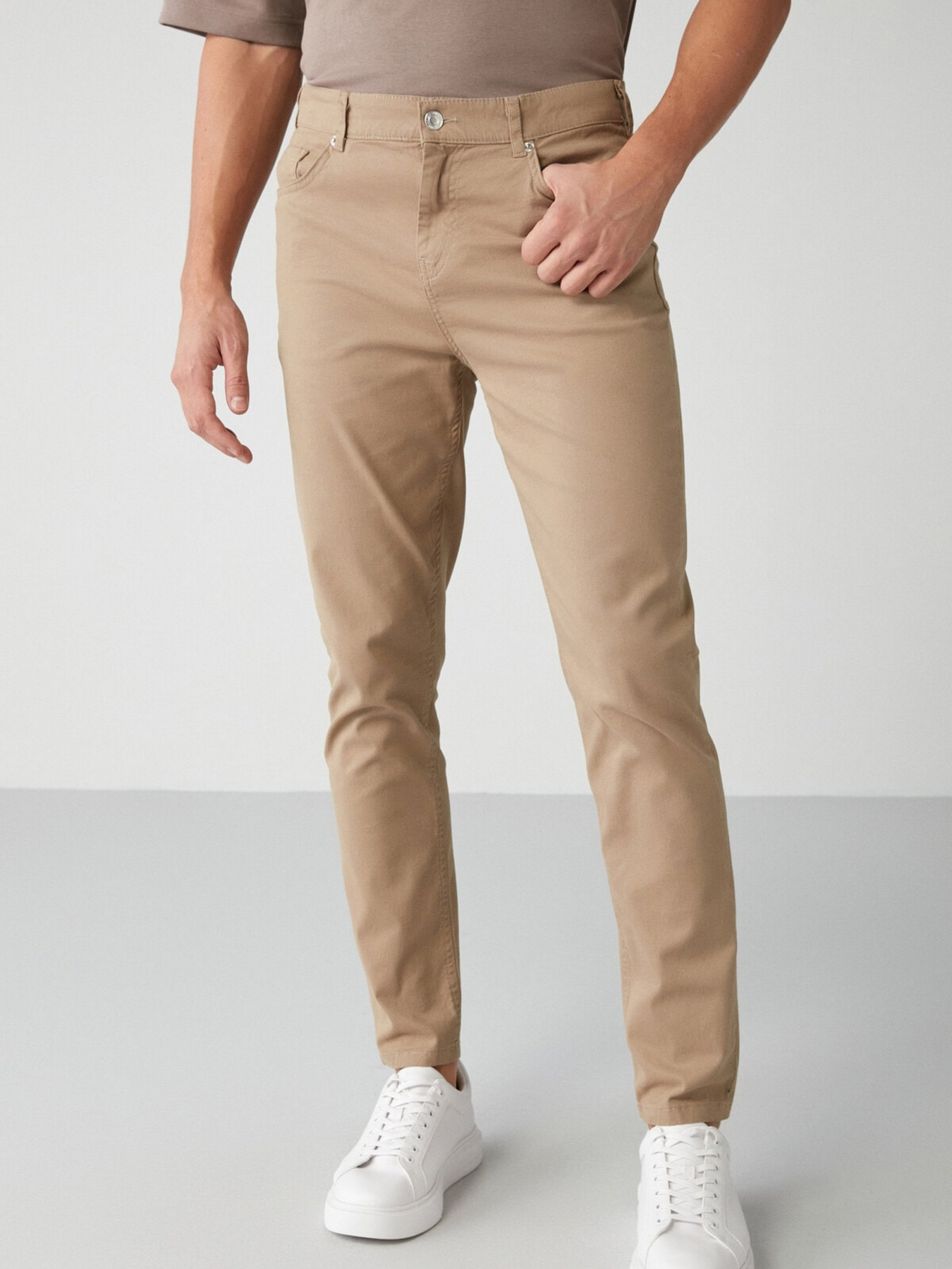 Прямые джинсы Grimelange Raves модель RAVES01092022/Beige Фото