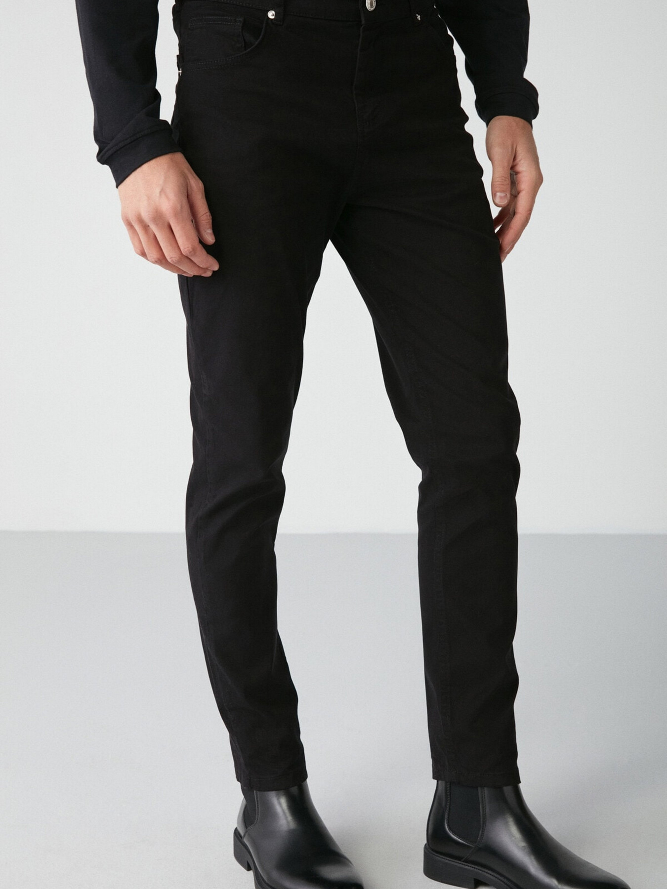 Прямые джинсы Grimelange Raves модель RAVES01092022/Black Фото