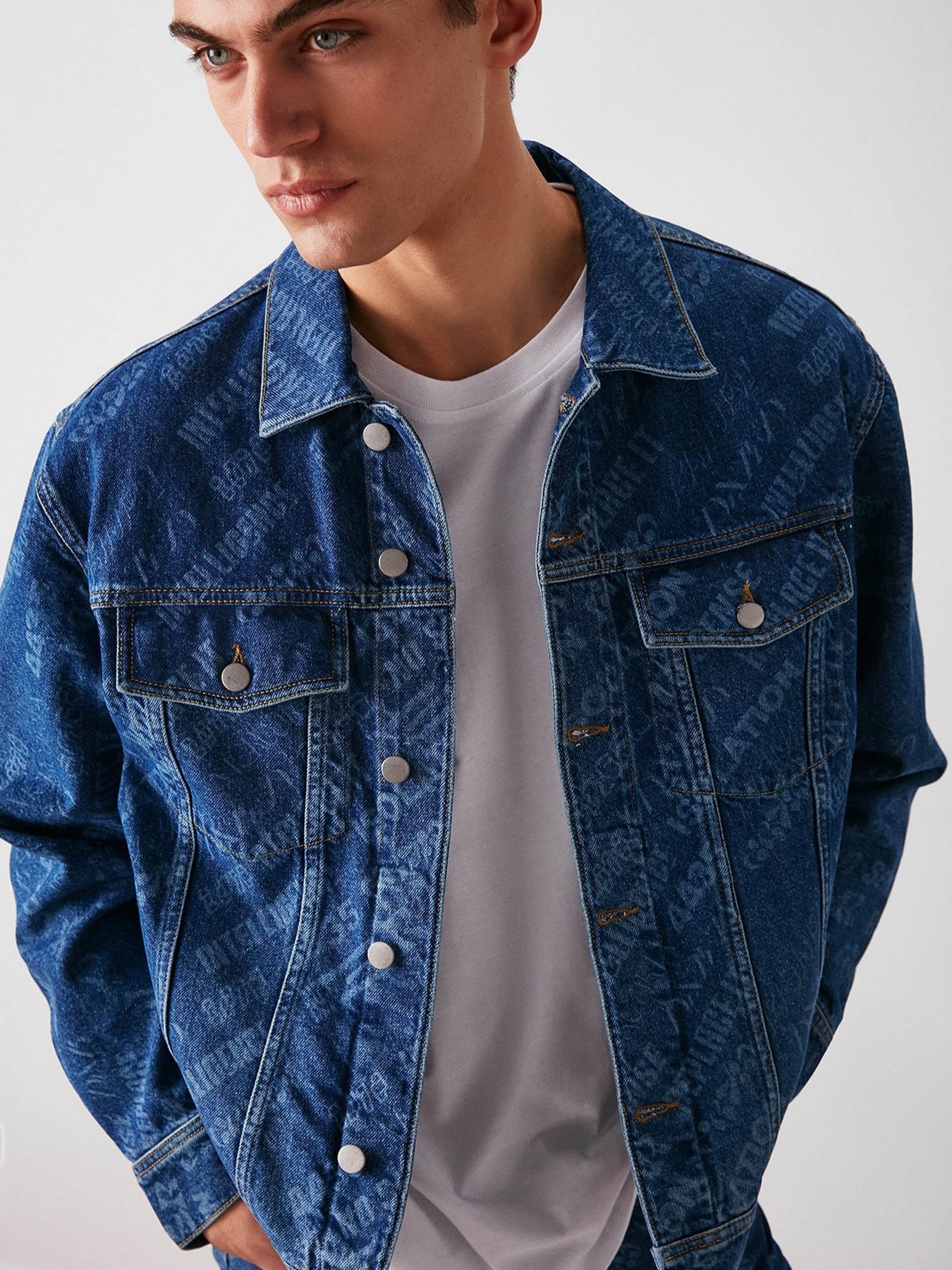 Джинсова куртка Grimelange Replaced Модель REPLACED22042022/Blue Фото