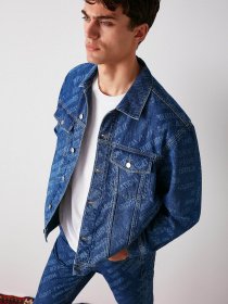 Джинсовая куртка Grimelange Replaced модель REPLACED22042022/Blue Фото