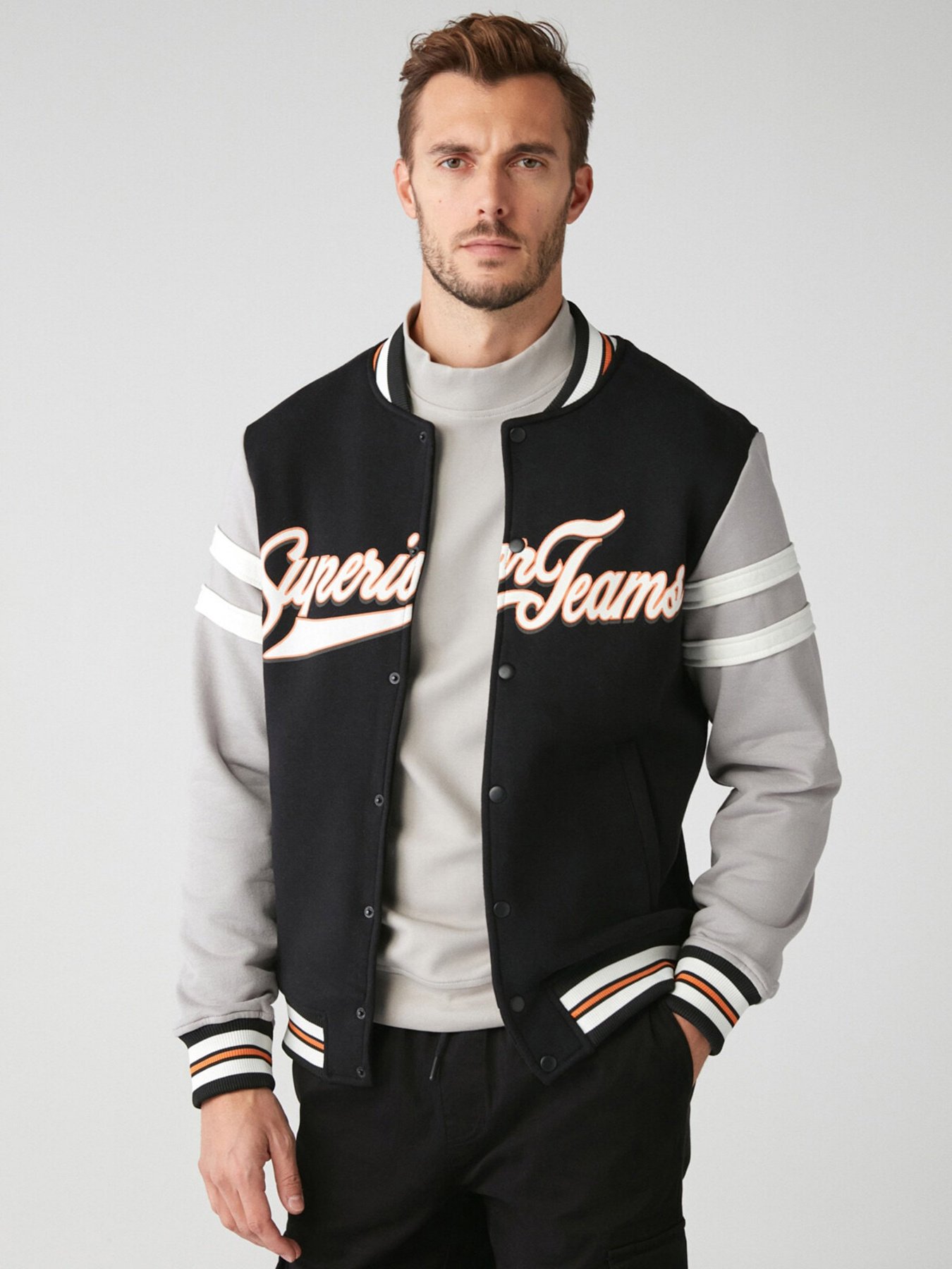 Бомбер Grimelange State модель STATE01092022/Black Фото