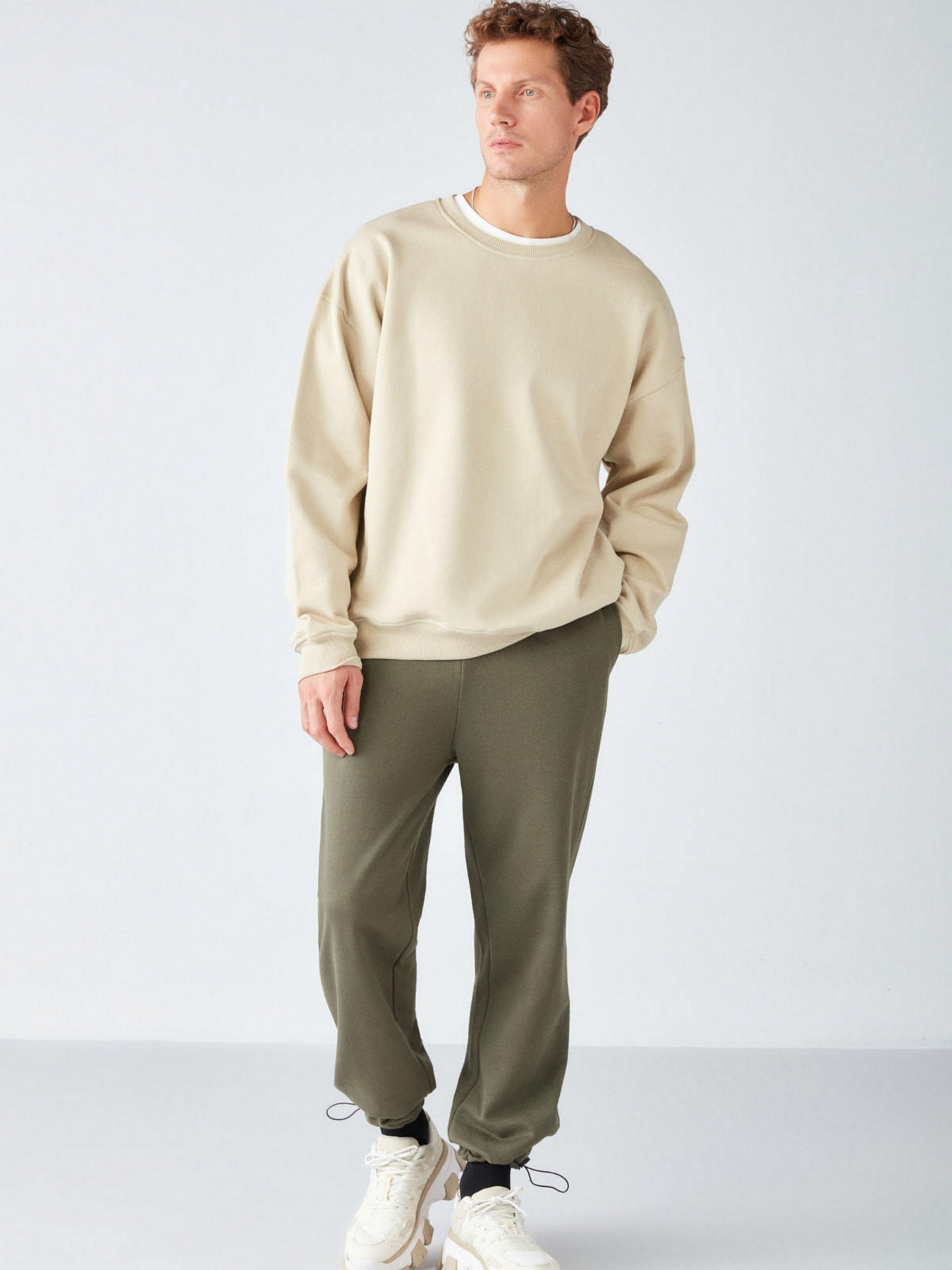 Світшот Grimelange Stephan Модель STEPHAN01092022/Beige Фото