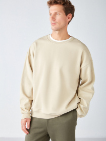 Світшот Grimelange Stephan Модель STEPHAN01092022/Beige Фото