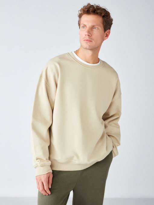 Свитшот Grimelange Stephan модель STEPHAN01092022/Beige Фото