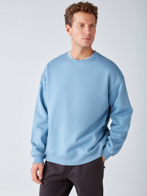 Свитшот Grimelange Stephan модель STEPHAN01092022/Blue Фото