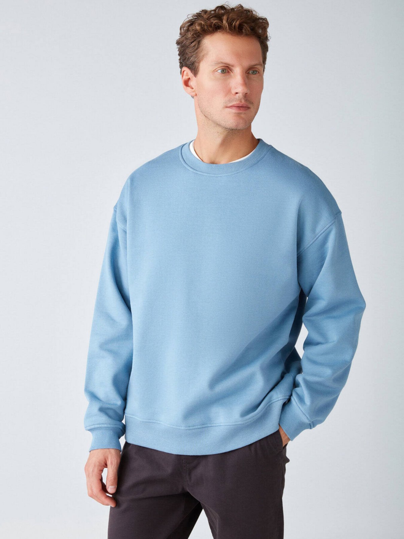 Свитшот Grimelange Stephan модель STEPHAN01092022/Blue Фото