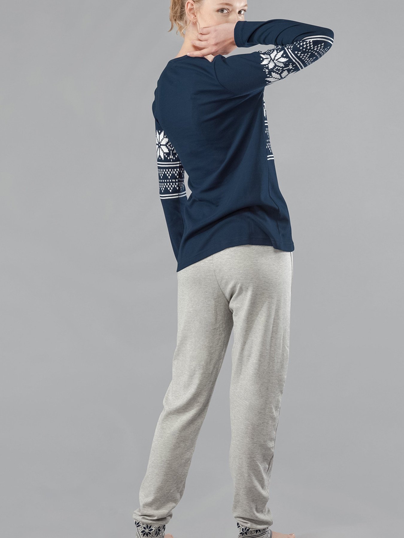 Домашний костюм Gisela модель 21553 Жіночий домашній костюм-синий Фото