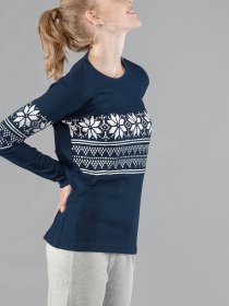 Домашний костюм Gisela модель 21553 Жіночий домашній костюм-синий Фото