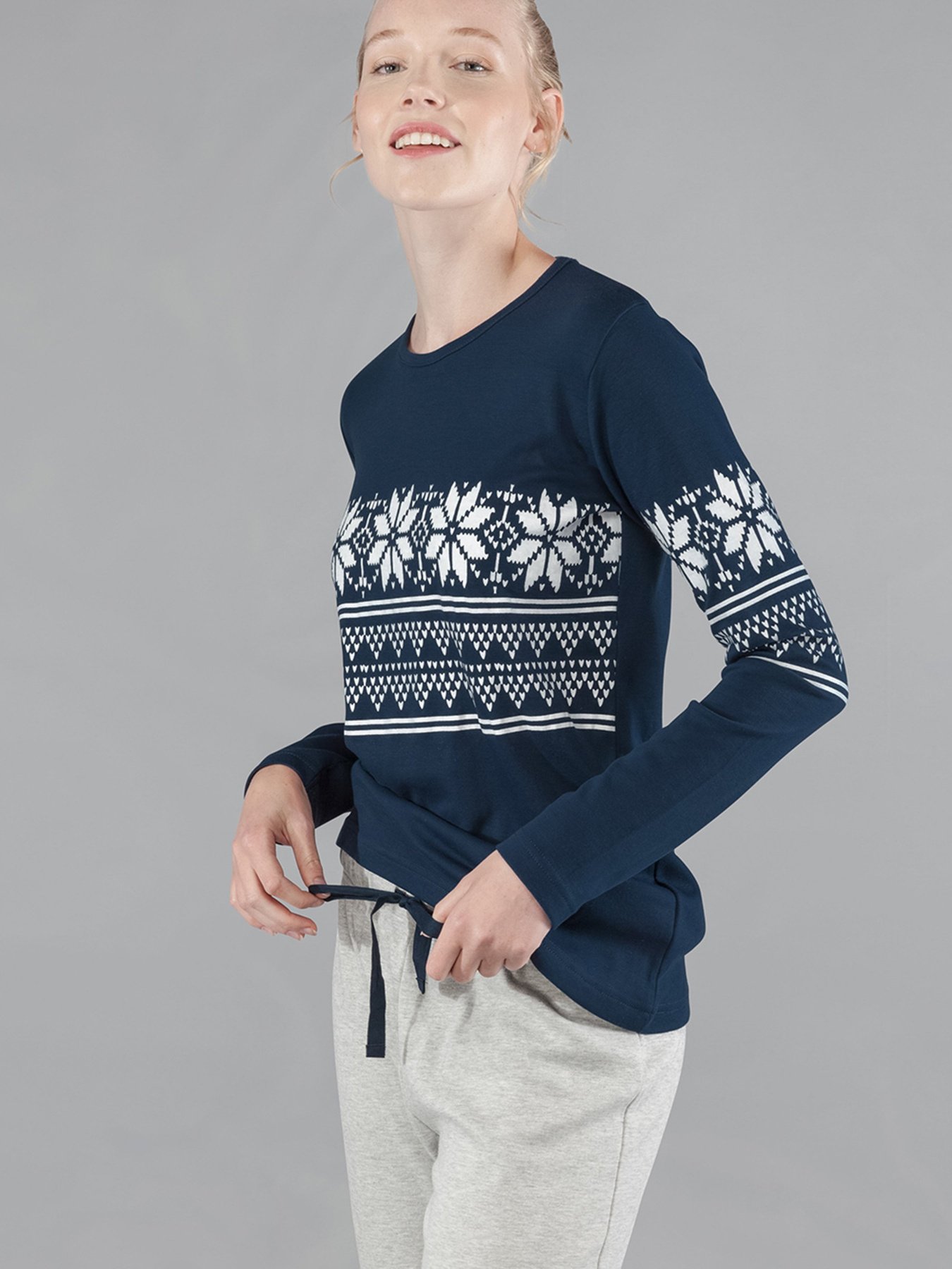 Домашний костюм Gisela модель 21553 Жіночий домашній костюм-синий Фото