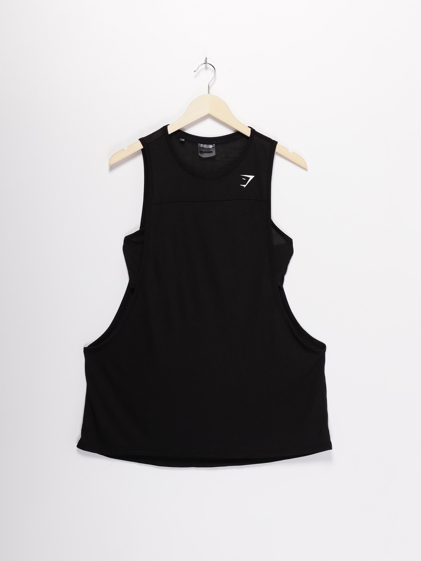 Спортивная майка Gymshark модель GLTK018_чорний Фото