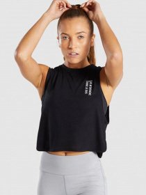 Спортивная майка Gymshark модель GLTK3398_чорний Фото