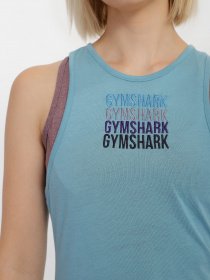 Спортивная майка Gymshark модель GLVT1861_с.синій Фото