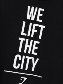 Спортивная майка Gymshark модель GLVT3889_чорний з білим Фото