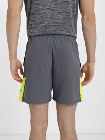 Спортивні шорти Gymshark модель GMSH013_сірий з жовтим Фото