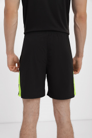 Шорты спортивные Gymshark модель GMSH013_чорний з салатовим Фото