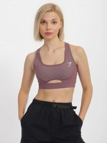 Топ спортивный Gymshark модель GLSB022_т.бузковий комб. Фото