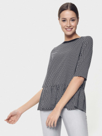 Блуза Conte Elegant модель 18С-634ТСП-black-mini-star Блуза Conte Elegant модель 18С-634ТСП-black-mini-star Фото