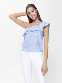 Блуза Conte Elegant модель 18С-680ТСП-blue-white Фото