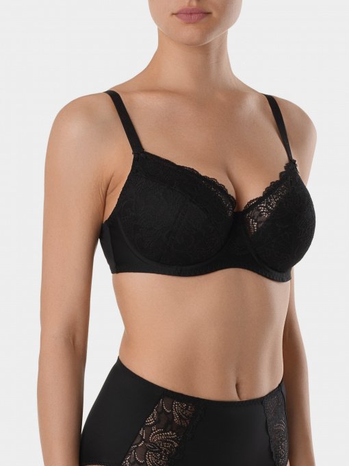 Бюстгальтер Conte Elegant модель 16С-0037КСП-чорний Фото