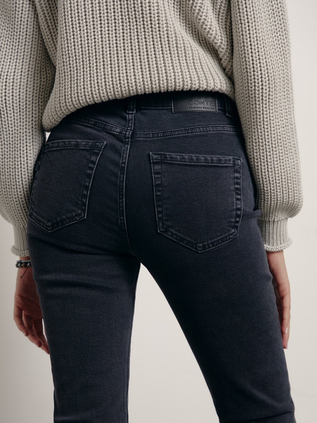 Джинси Conte Elegant модель CON-366-washed black Фото