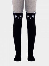 Колготи Conte Kids Модель 4С-05 СП 466 чорний-сірий Фото