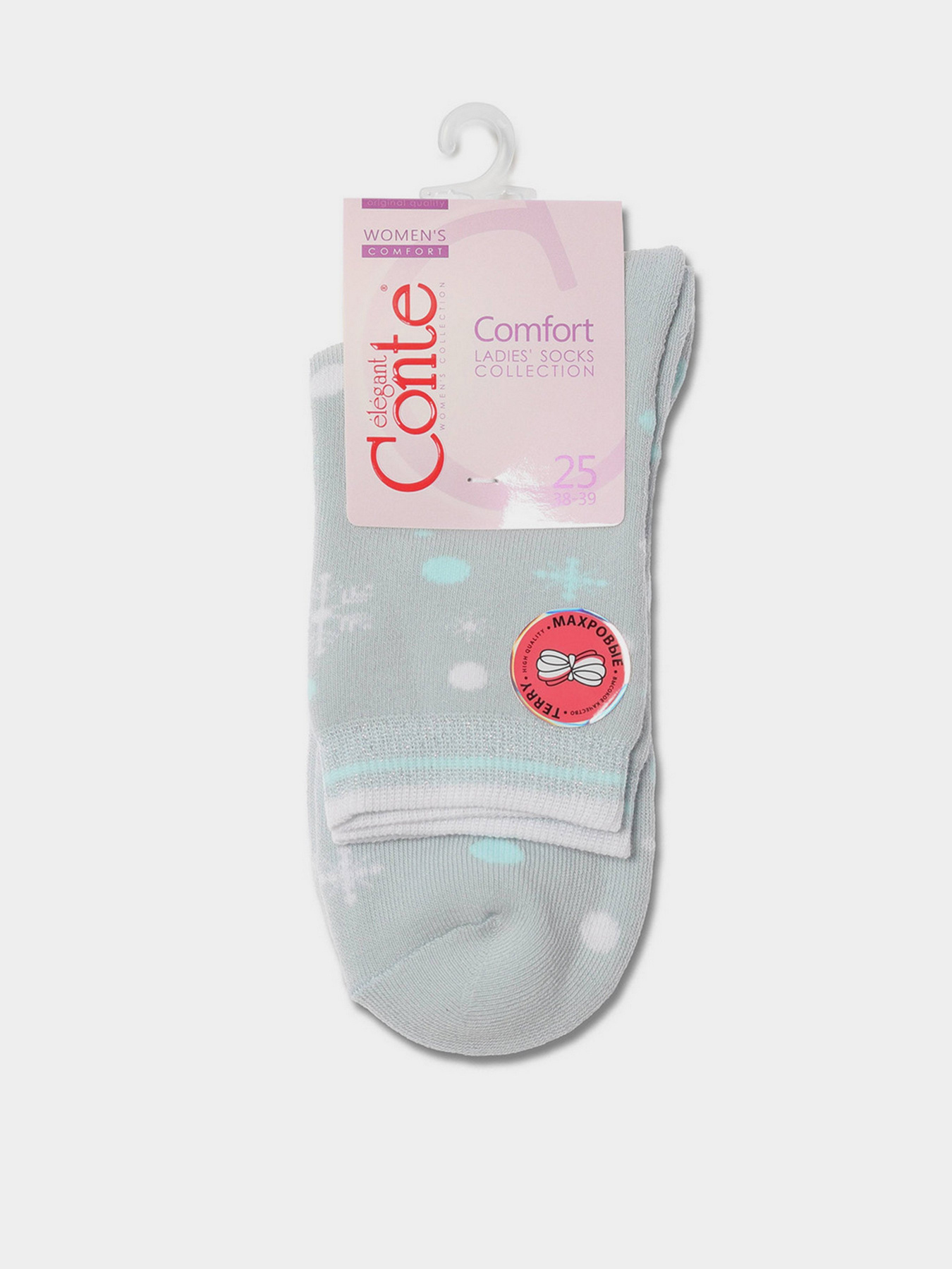 Шкарпетки та гольфи Conte Elegant модель 7С-47СП 197 блідо-бірюзовий Фото