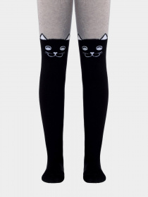 Колготи Conte Kids Модель 4С-06 СП 466 чорний-сірий Фото