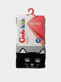 Колготы Conte Kids модель 4С-06 СП 466 чорний-сірий Фото