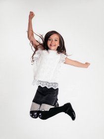 Колготы Conte Kids модель 4С-02 СП 466 чорний-сірий Фото