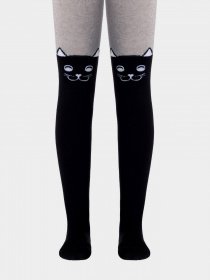 Колготы Conte Kids модель 4С-02 СП 466 чорний-сірий Фото