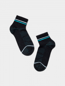 Шкарпетки та гольфи Conte Kids модель 13С-34СП 508 чорний-салатовий Фото