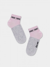 Шкарпетки та гольфи Conte Kids модель 13С-34СП 510 світло-рожевий-сірий Фото