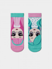 Шкарпетки та гольфи Conte Kids модель 17С-10СП 463 мальва-бірюза Фото