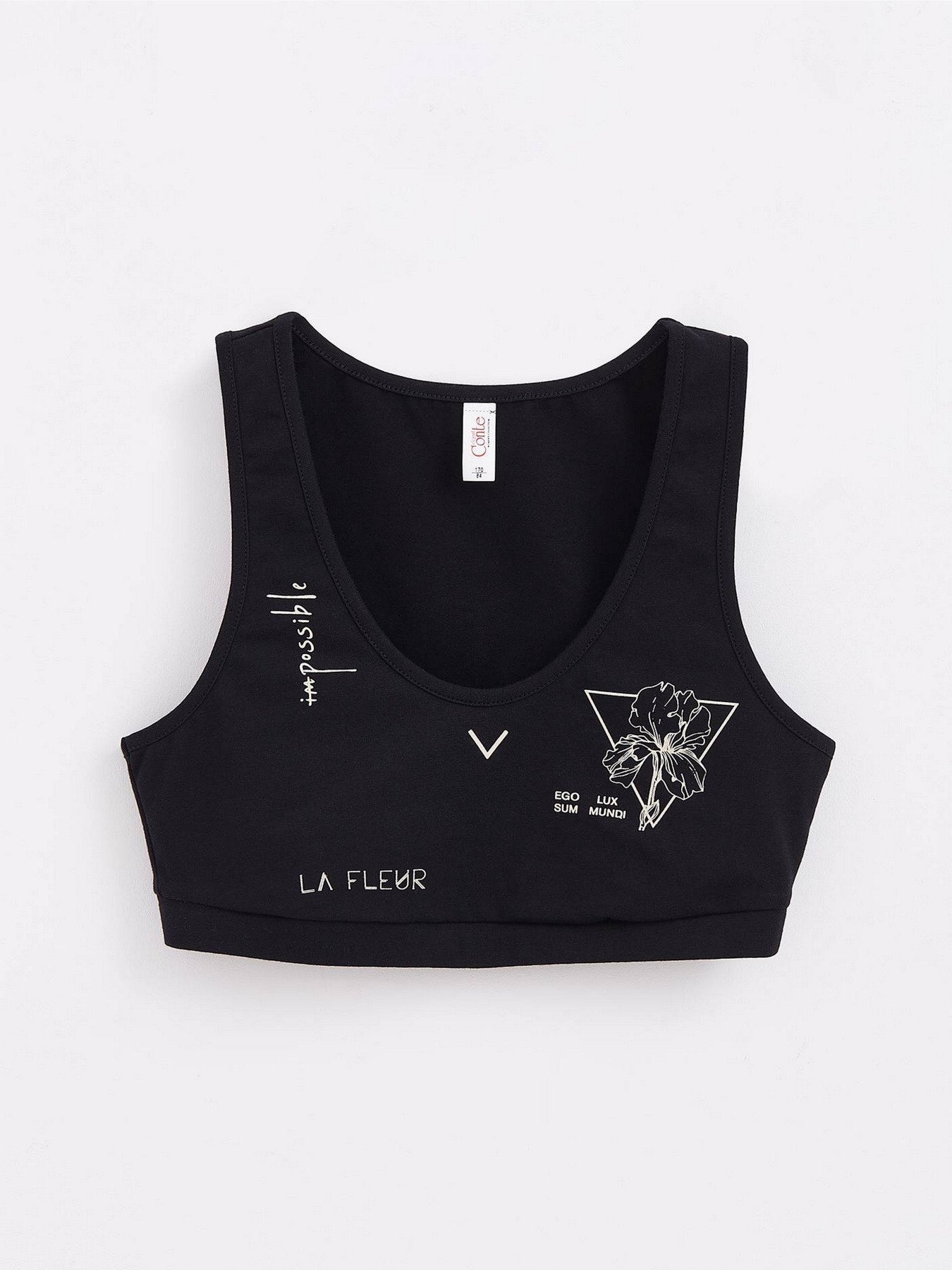 Топ Conte Elegant модель 20С-1472ТСП-black-flower Фото