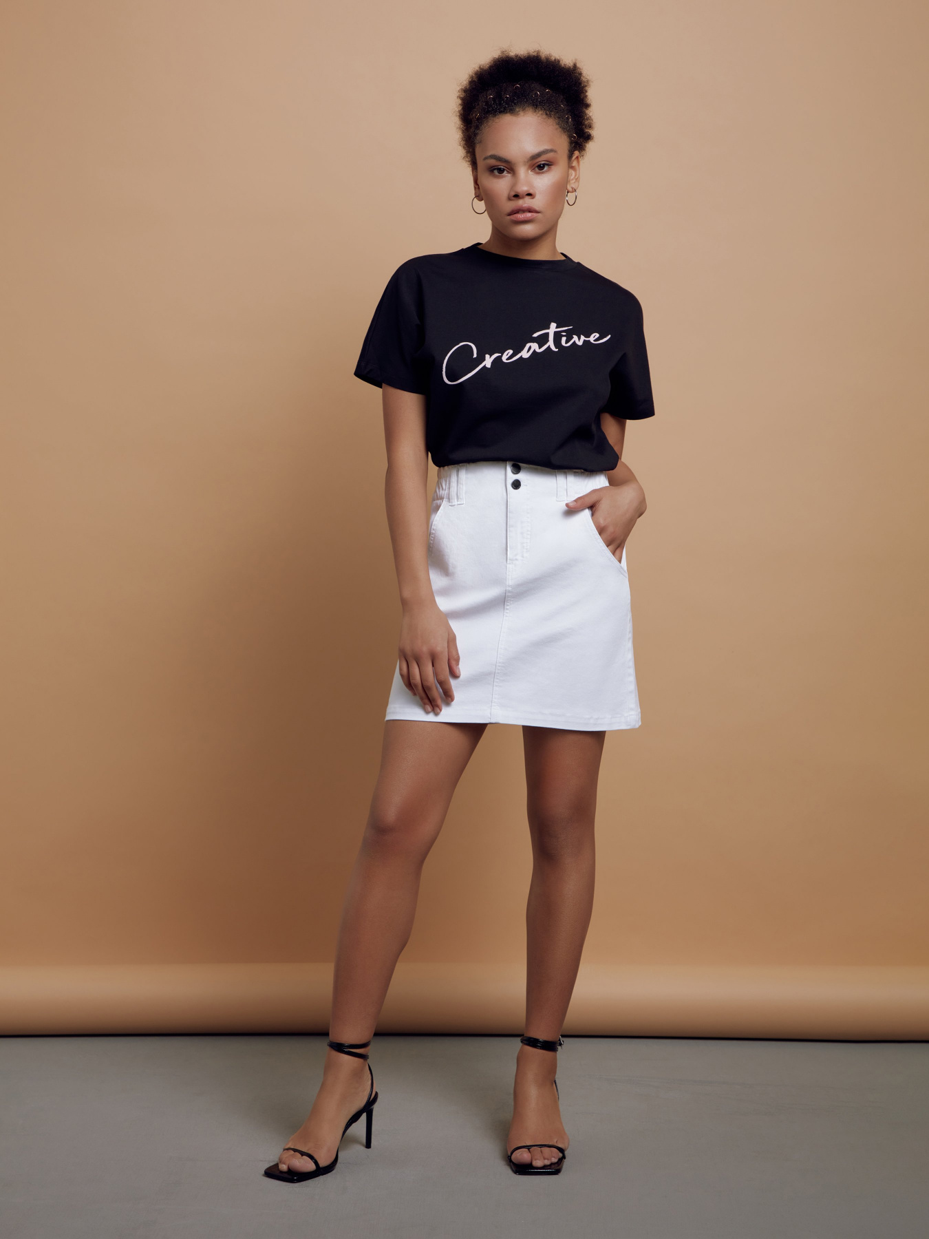 Юбка мини Conte Elegant модель CON-425-white Фото