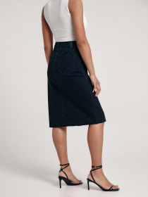 Джинсовая юбка Conte Elegant модель CON-439-washed black Фото