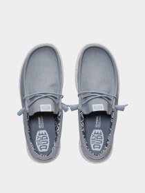 Сліпони та мокасини HEY DUDE WALLY STRETCH CANVAS LGR модель 40700-007 Фото