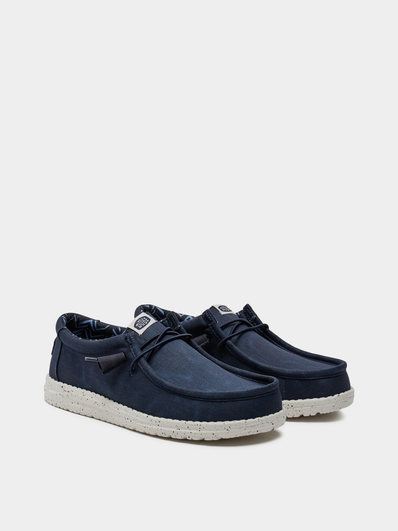 Сліпони та мокасини HEY DUDE WALLY STRETCH CANVAS NAVY модель 40700-410 Сліпони та мокасини HEY DUDE WALLY STRETCH CANVAS NAVY модель 40700-410 Фото