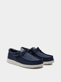 Сліпони та мокасини HEY DUDE WALLY STRETCH CANVAS NAVY модель 40700-410 Фото