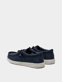 Слипоны и мокасины HEY DUDE WALLY STRETCH CANVAS NAVY модель 40700-410 Фото