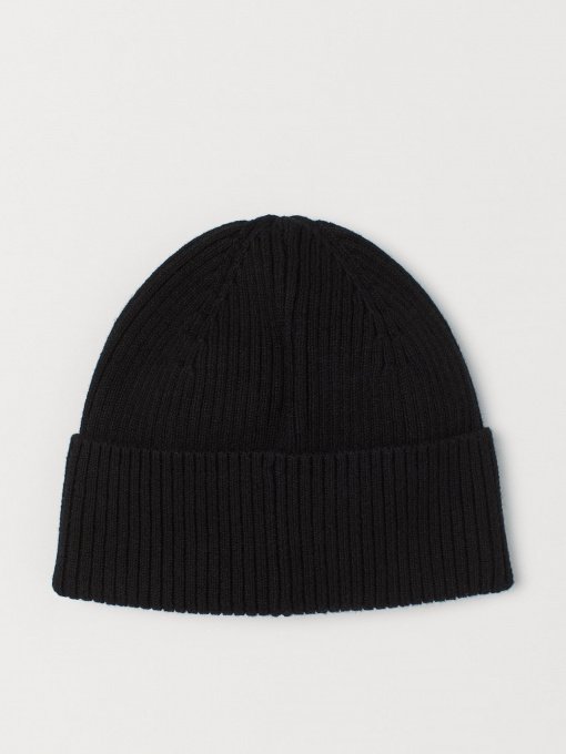 Шапка H&M модель 0730889_чорний Фото