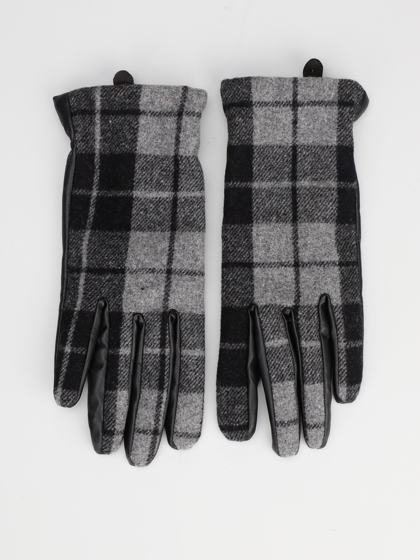 Варежки H&M модель 0923310_чорний комб. Фото