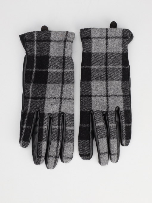 Варежки H&M модель 0923310_чорний комб. Фото